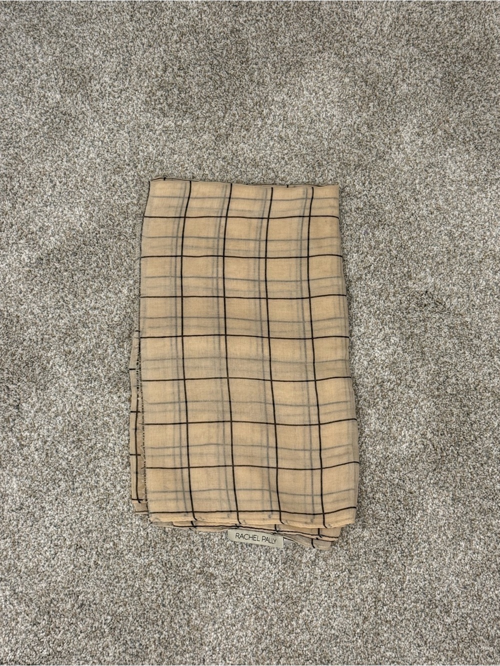 Rachel Pally Beige Plaid Women’s Scarf
